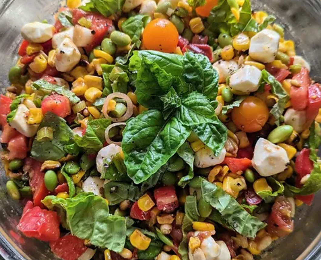 Roasted Sweet Corn and Tomato Salad