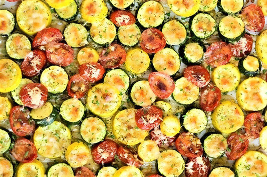 Golden Roasted Zucchini and Squash