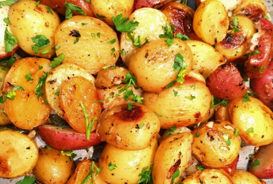 Roasted Lemon Garlic Potatoes