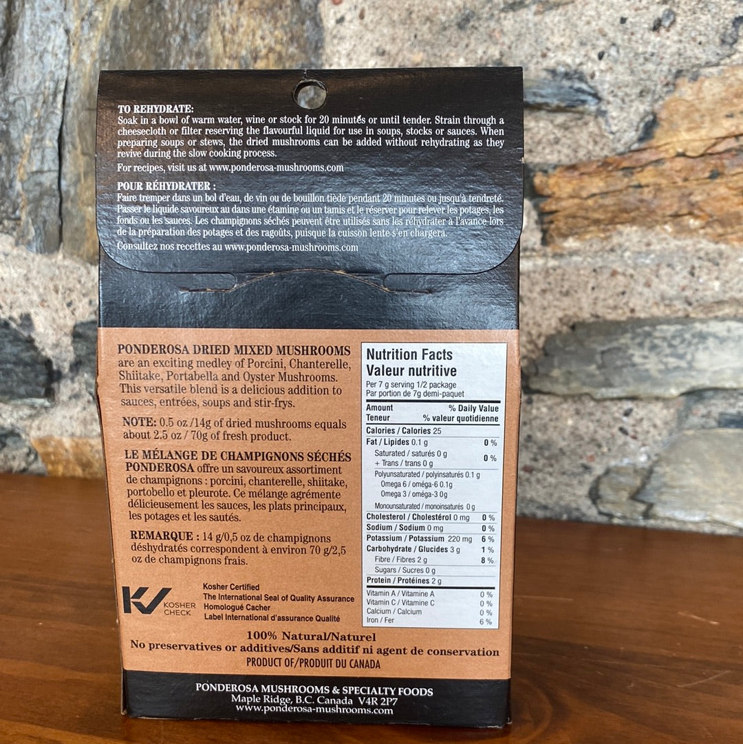 Dried Mixed Exotic Mushrooms