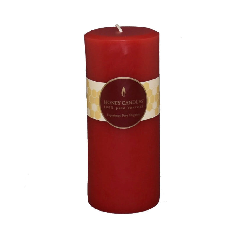 7" Pillar Beeswax Candle