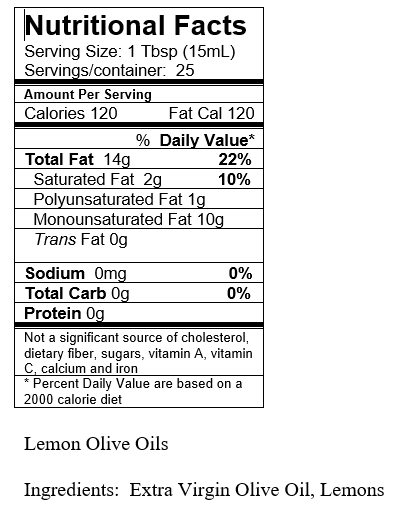 Lemon Fused Olive Oil
