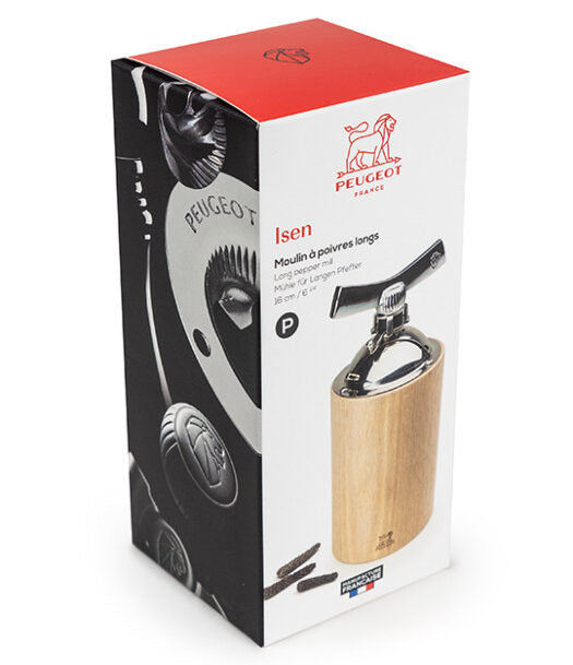 Peugeot-Isen Long Peppers/Spice Mill Natural 16cm
