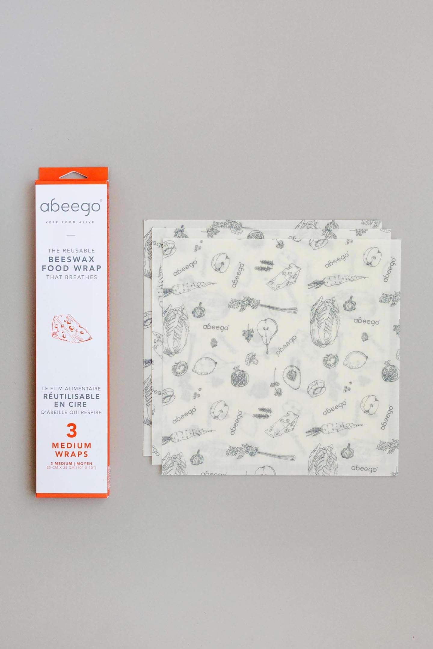 Abeego Reusable Beeswax Food Wrap