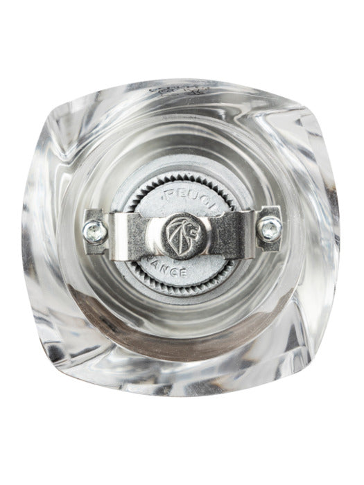 Peugeot-Oleron Pepper Mill Acrylic/Chocolate Beechwood 14cm