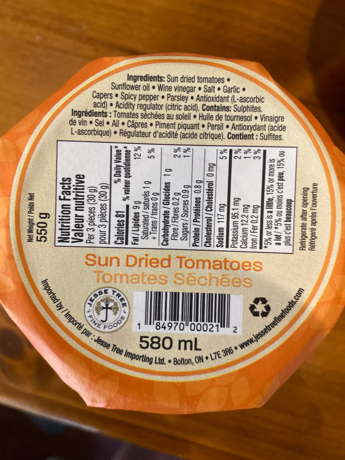 Sun Dried Italian Tomatoes