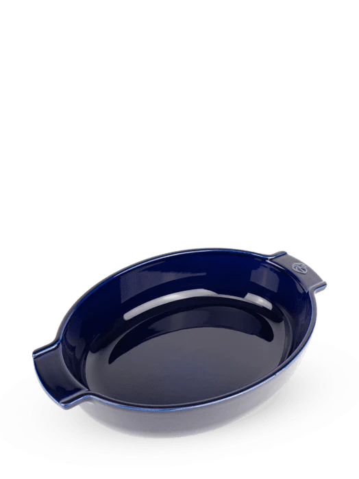 Peugeot Appolia Ceramic Oval Baker Blue 13 1/2“