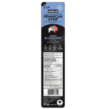 Mitsoh Pemmican Strip- Maple Blueberry