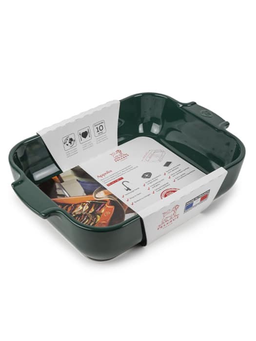 Peugeot Ceramic Rectangular Baking Dish-Forest Green 32cm(12 1/2")