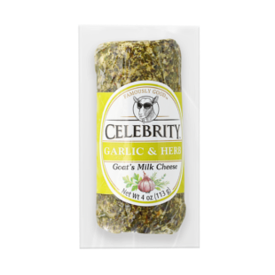 Celebrity Goat Cheese -  Herb & Garlic 113g