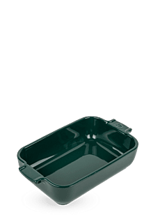 Peugeot Rectangular Ceramic Oven Dish in Green Forest, 22cm(8 3/4