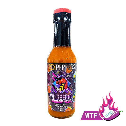 Wildberry Whoop-Ass Hot Sauce - Pex Peppers go