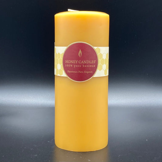 7" Pillar Beeswax Candle