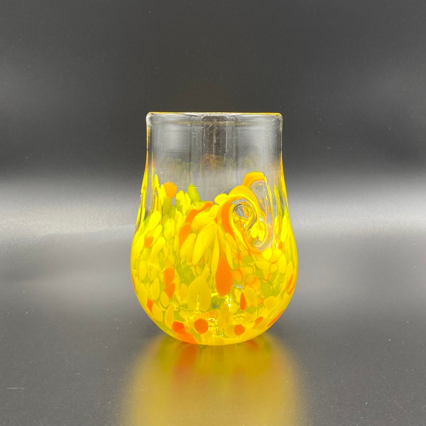 Verre soufflé à la bouche - Coupe Twisty
