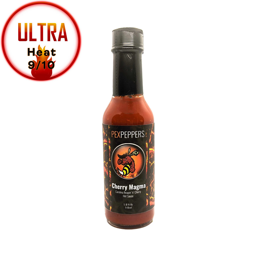 Cherry Magma Reaper Hot Sauce - Pex Peppers no
