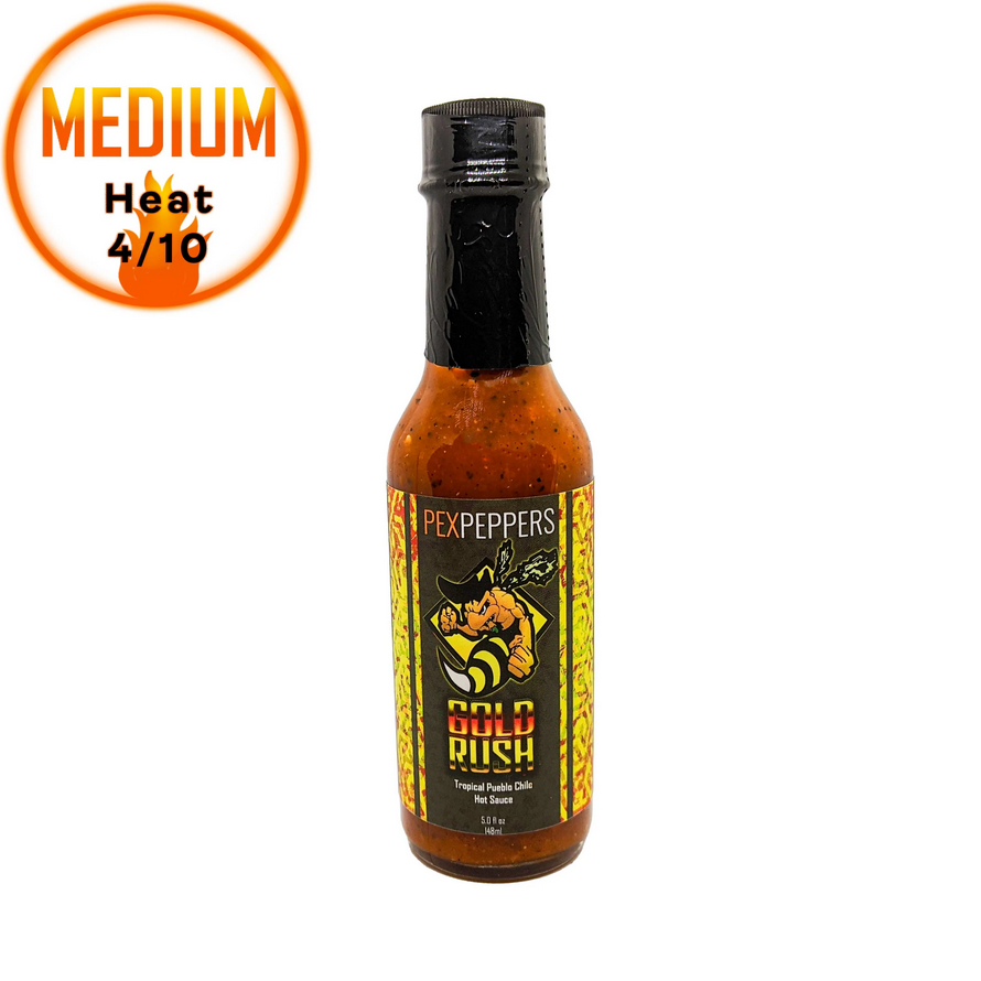Gold Rush Hot Sauce - Pex Peppers