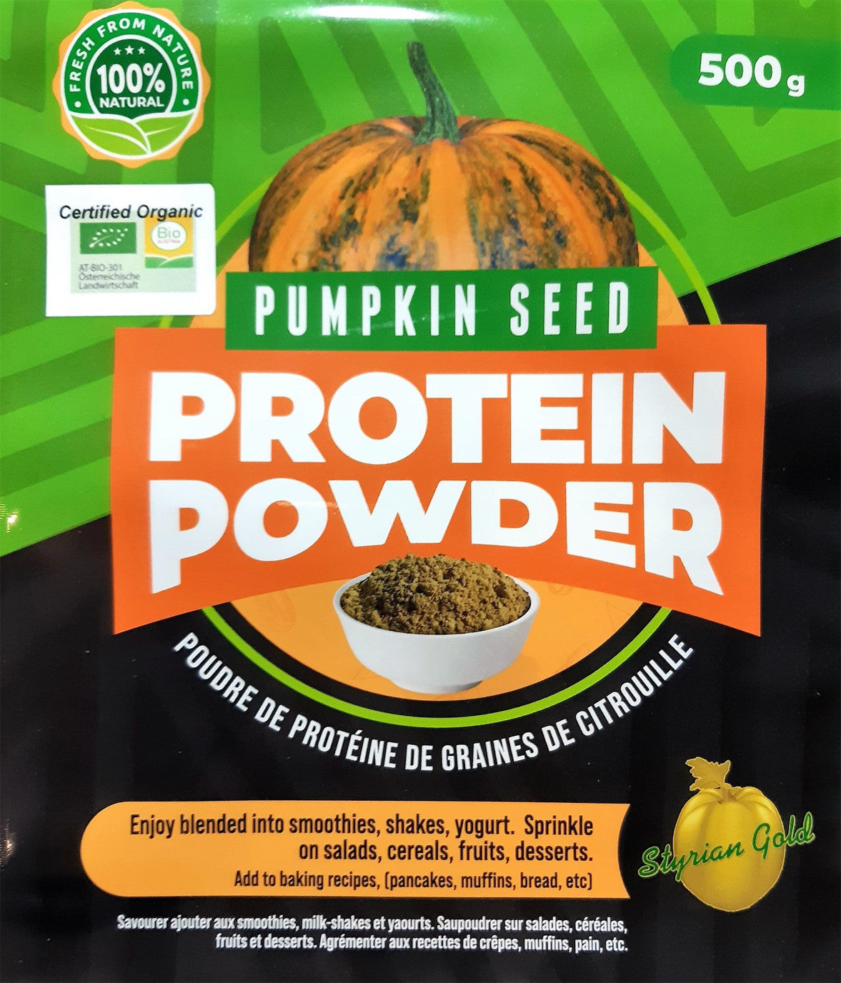 Styrian Gold Pumpkin Seed Protein Powder 500g